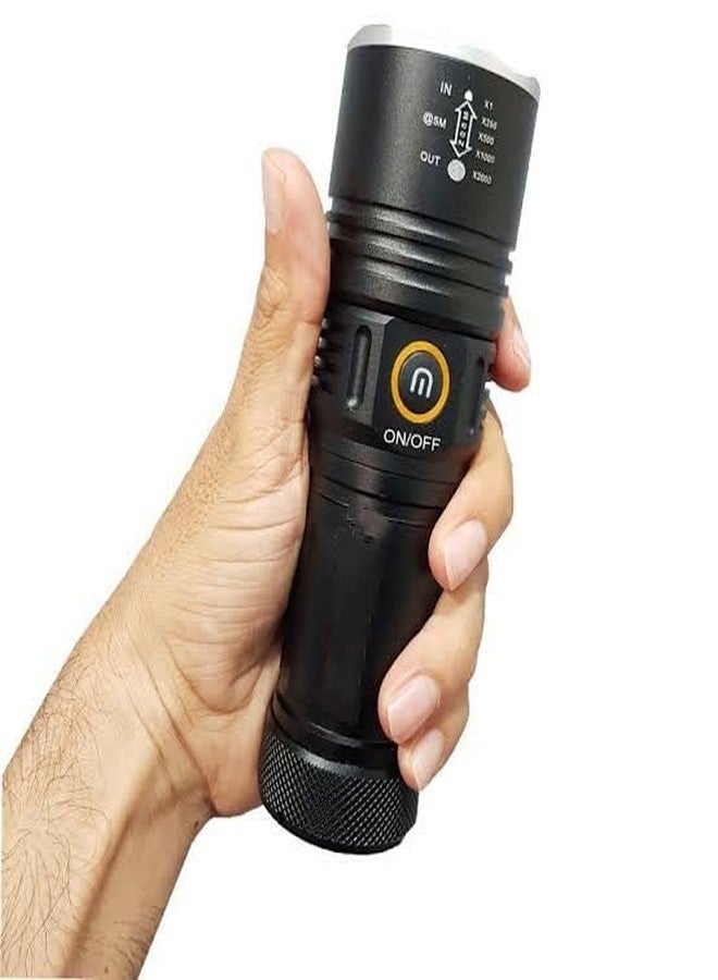 SKPM Rechargeable 3 Modes LED Flashlight Torch T209 2500 Lumens - Image 2